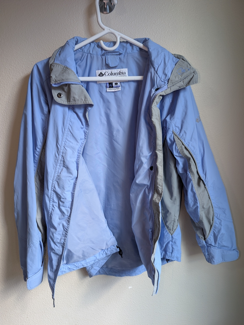 Y2K Columbia Bugaboo Interchange Jacket Shell Periwinkle And Grey Size S